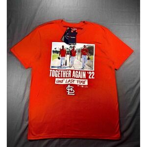 NWT St Louis Cardinals Men's L T-Shirt Red Together Again 22' One Last Time